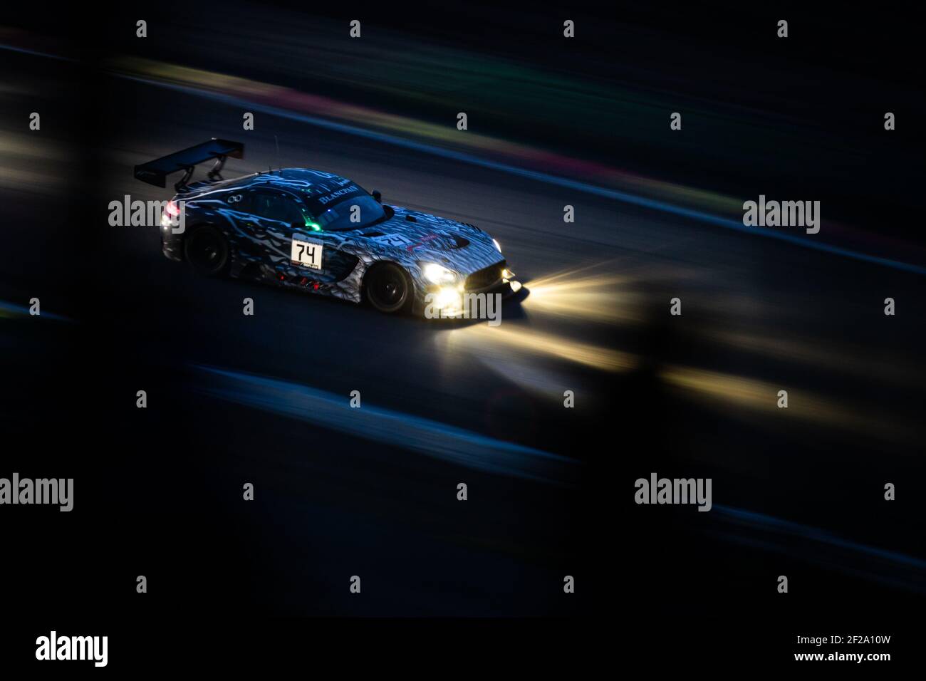 74 VOS Remon, BURKE Darren, Tom ONSLOW-COLE, FRANKENHOUT Christiaan, Mercedes-AMG GT3, RAM Racing, Aktion während der 2019 Blancpain Endurance Series Meisterschaft 24 Stunden von Spa, vom 24. Bis 28. Juli, Spa Francorchamps, Belgien - Foto Antonin Vincent / DPPI Stockfoto