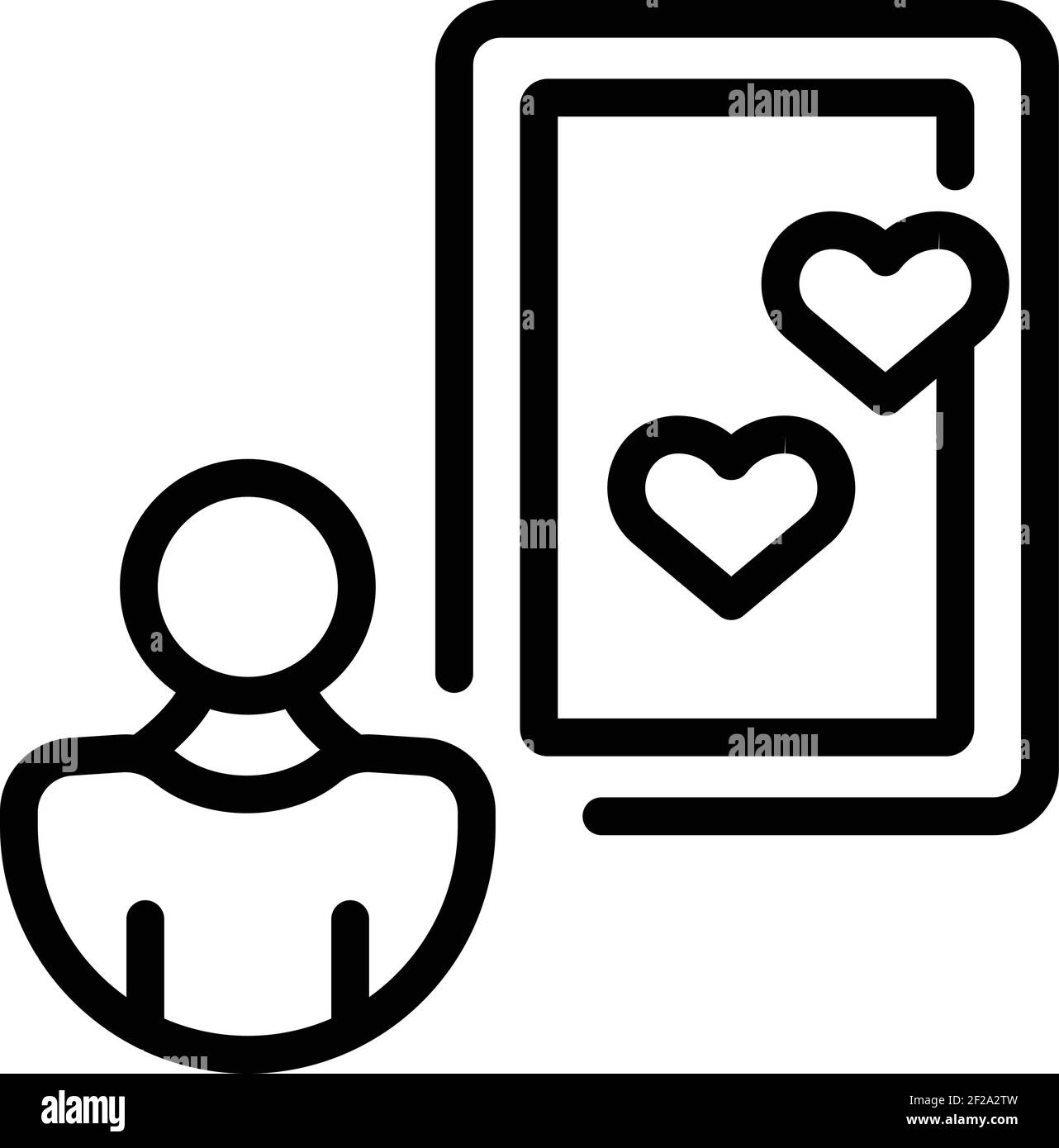 Symbol für Selbstwertgefühl. Outline Selbstwertgefühl Spiegel Vektor-Symbol für Web-Design isoliert auf weißem Hintergrund Stock Vektor