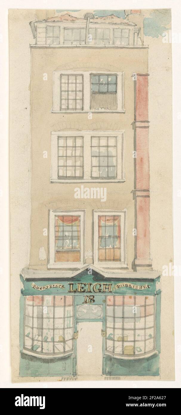 Exterieur des Buchhändlers Shop und Verleger Samuel Leigh in London .. Stockfoto