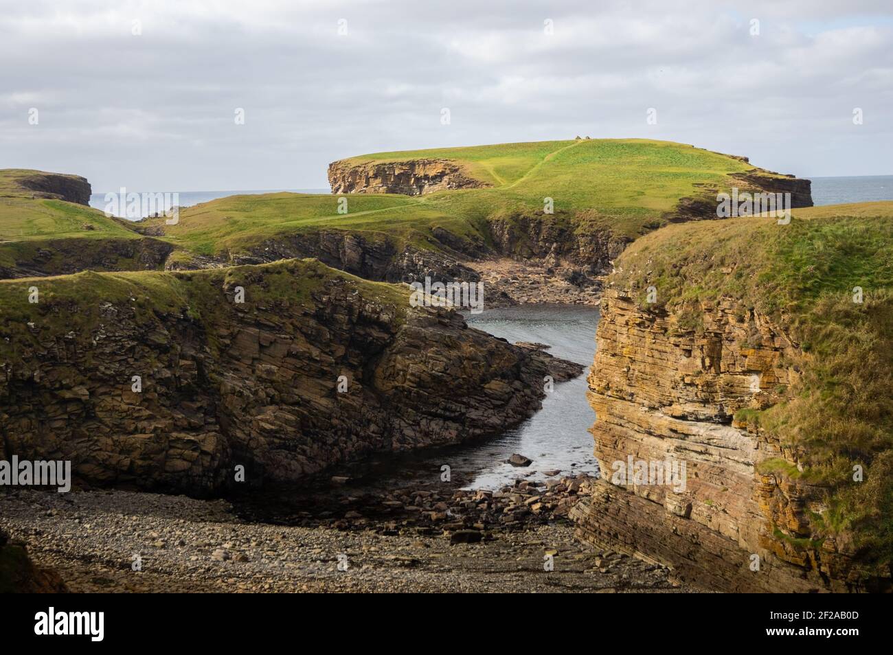 Yesnaby, Orkney, Schottland Stockfoto