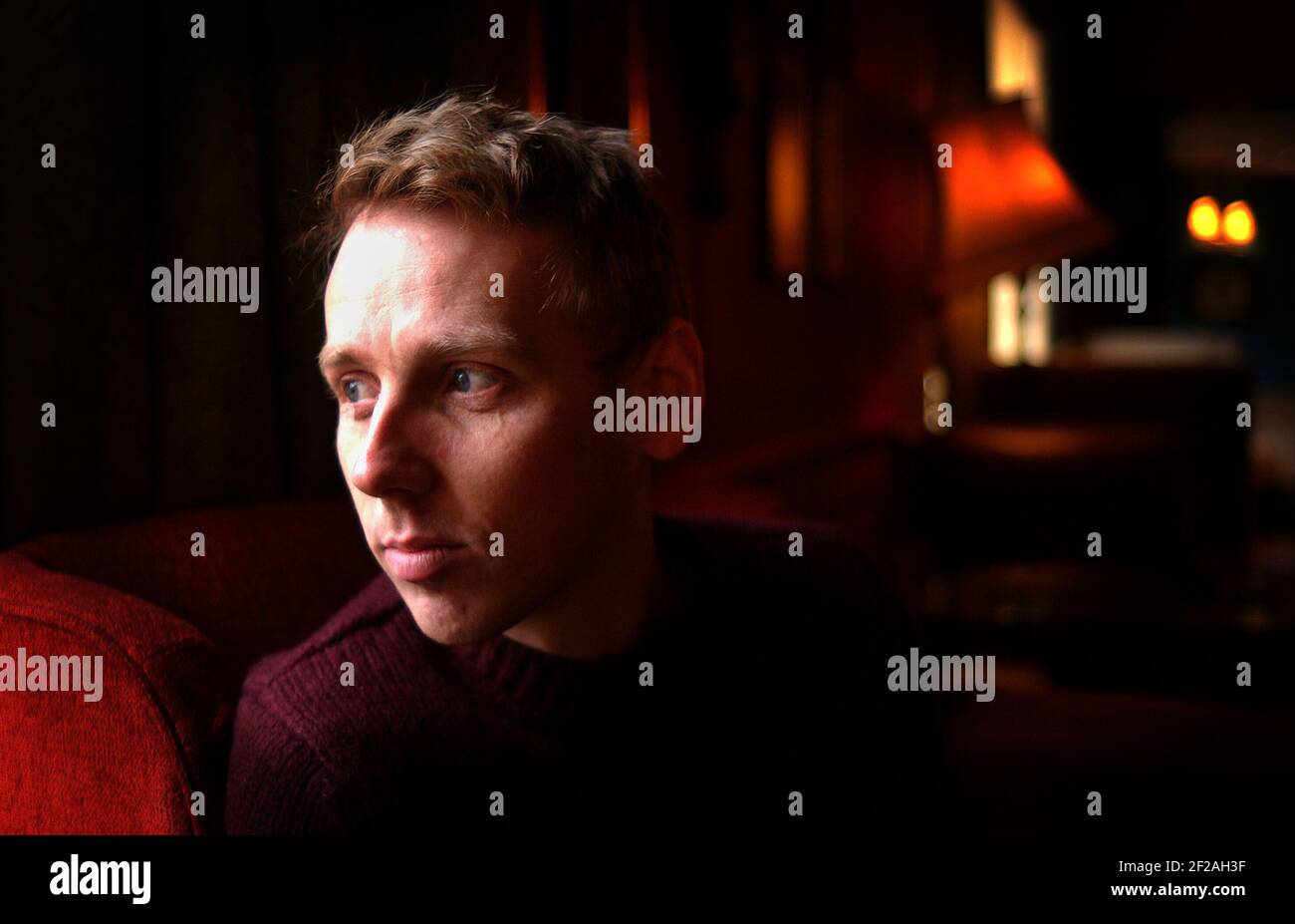 ewen bremner,11/1/02 pilstonparked by jv 14.1.02 Stockfoto