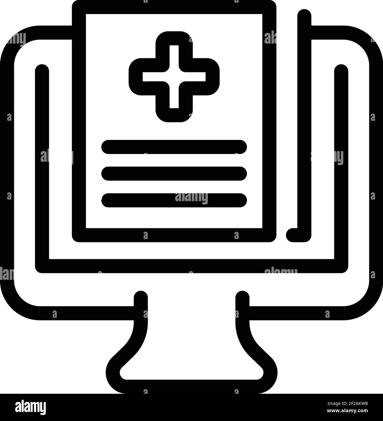 Symbol für die Online-Integritätsdatei. Vektorsymbol für Online-Integritätsdatei für Webdesign auf weißem Hintergrund isoliert Stock Vektor