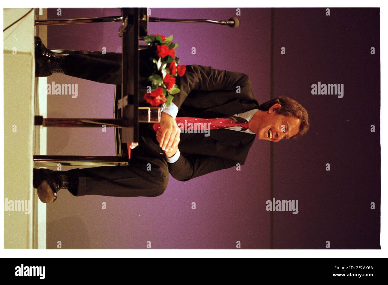 Tony Blairs bei einer Fragestunde September 1998At Der Beginn der Labour Party Konferenz in Blackpool Stockfoto