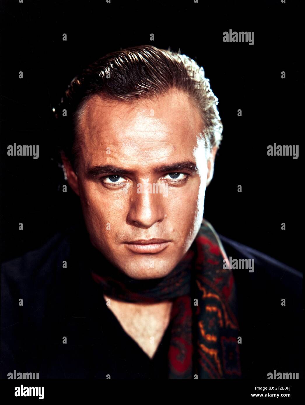 Werbefoto von Marlon Brando für einäugige Jacks, 1961. Stockfoto