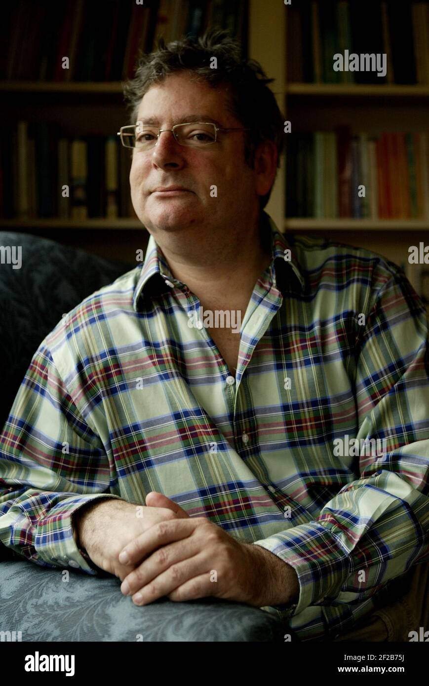 Dominic Lawson zu Hause im Osten sussexpic David Sandison 13/1/2006 Stockfoto