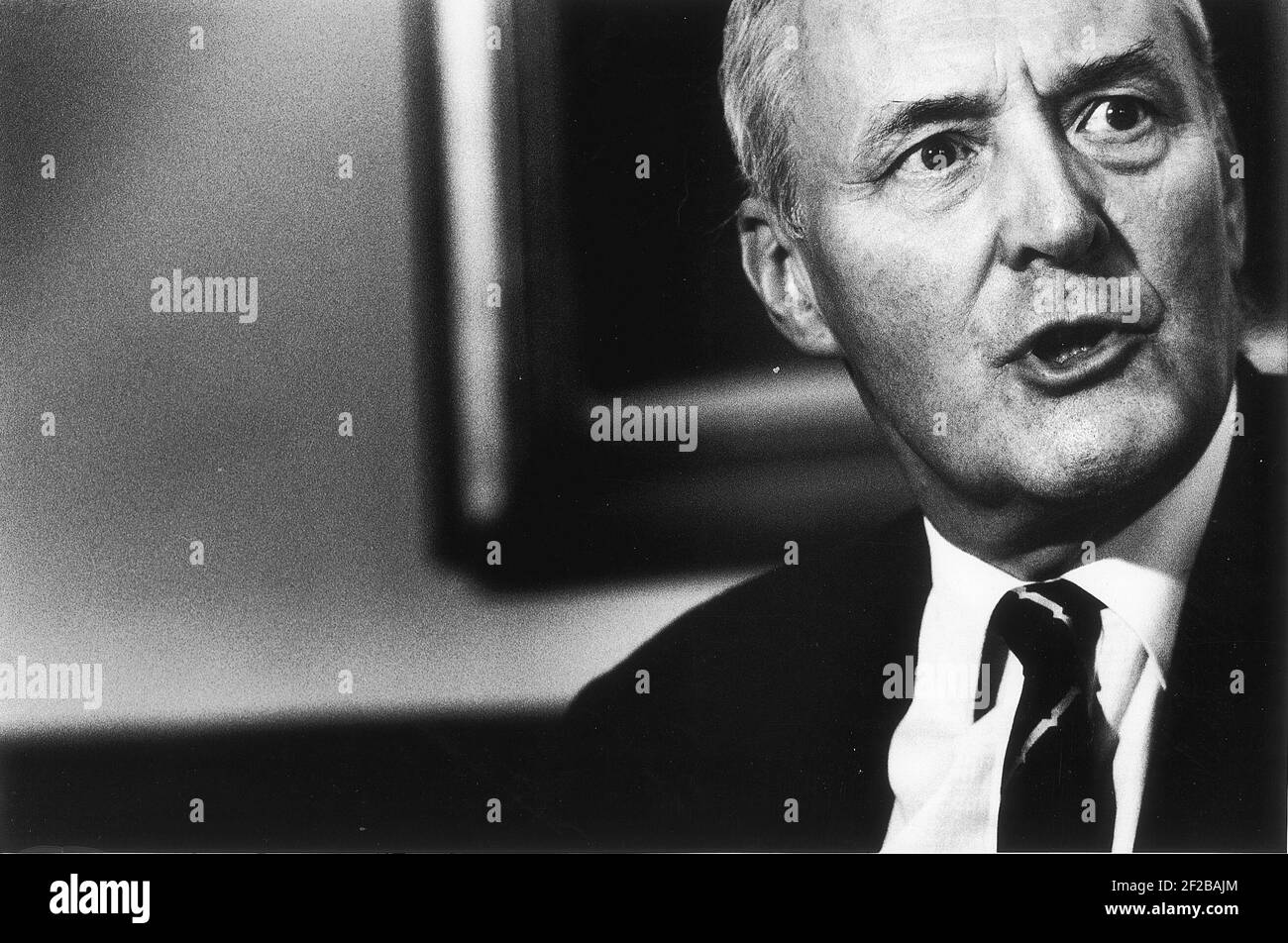 Tony Benn MP /Stop the war in Gulf Meeting in Die Commons Stockfoto