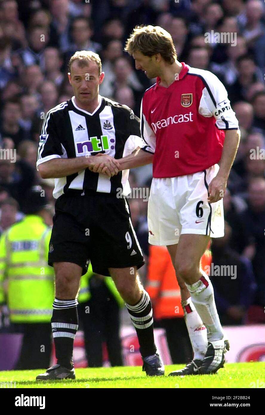 Arsenal gegen Newcastle 2002 Stockfoto