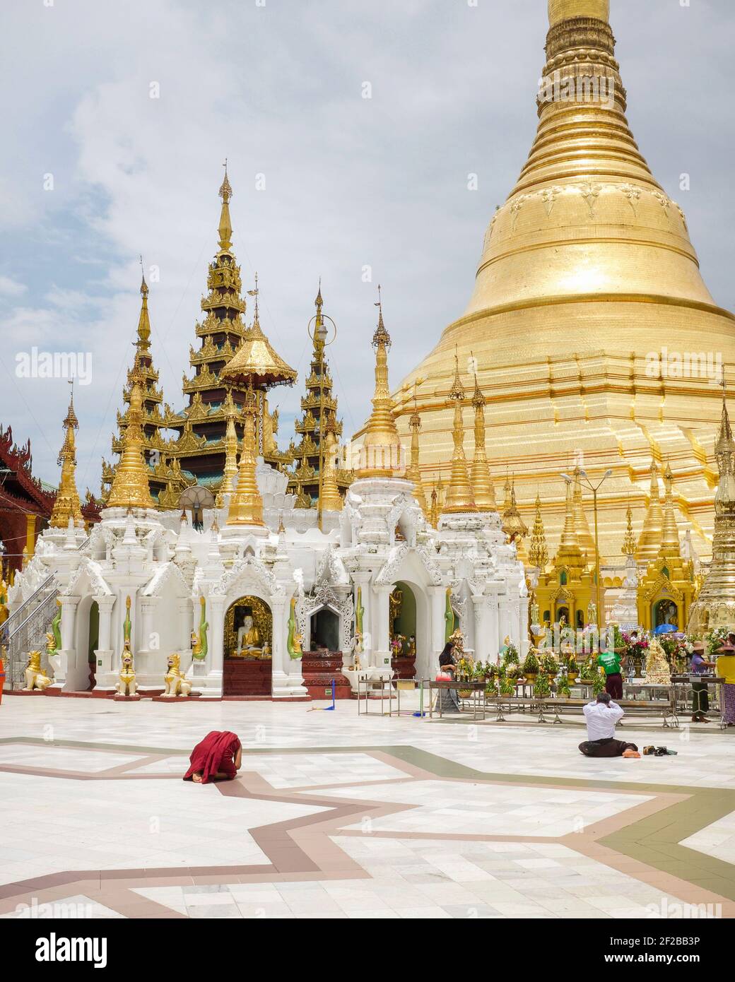 Shwedagon Pagode in Yangon, Myanmar Stockfoto