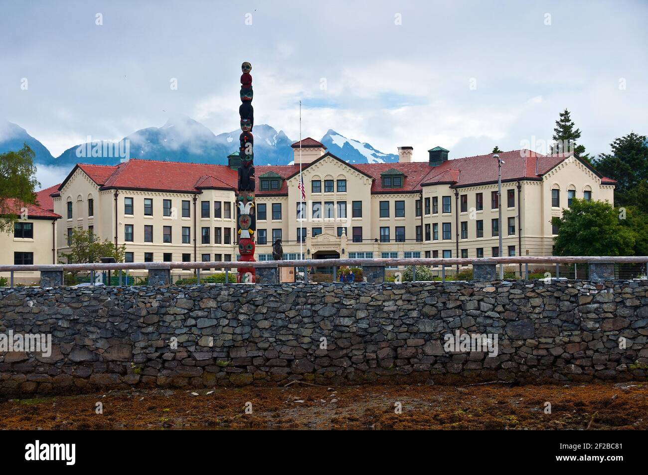 Haus der Pioniere, Sitka, Alaska Stockfoto
