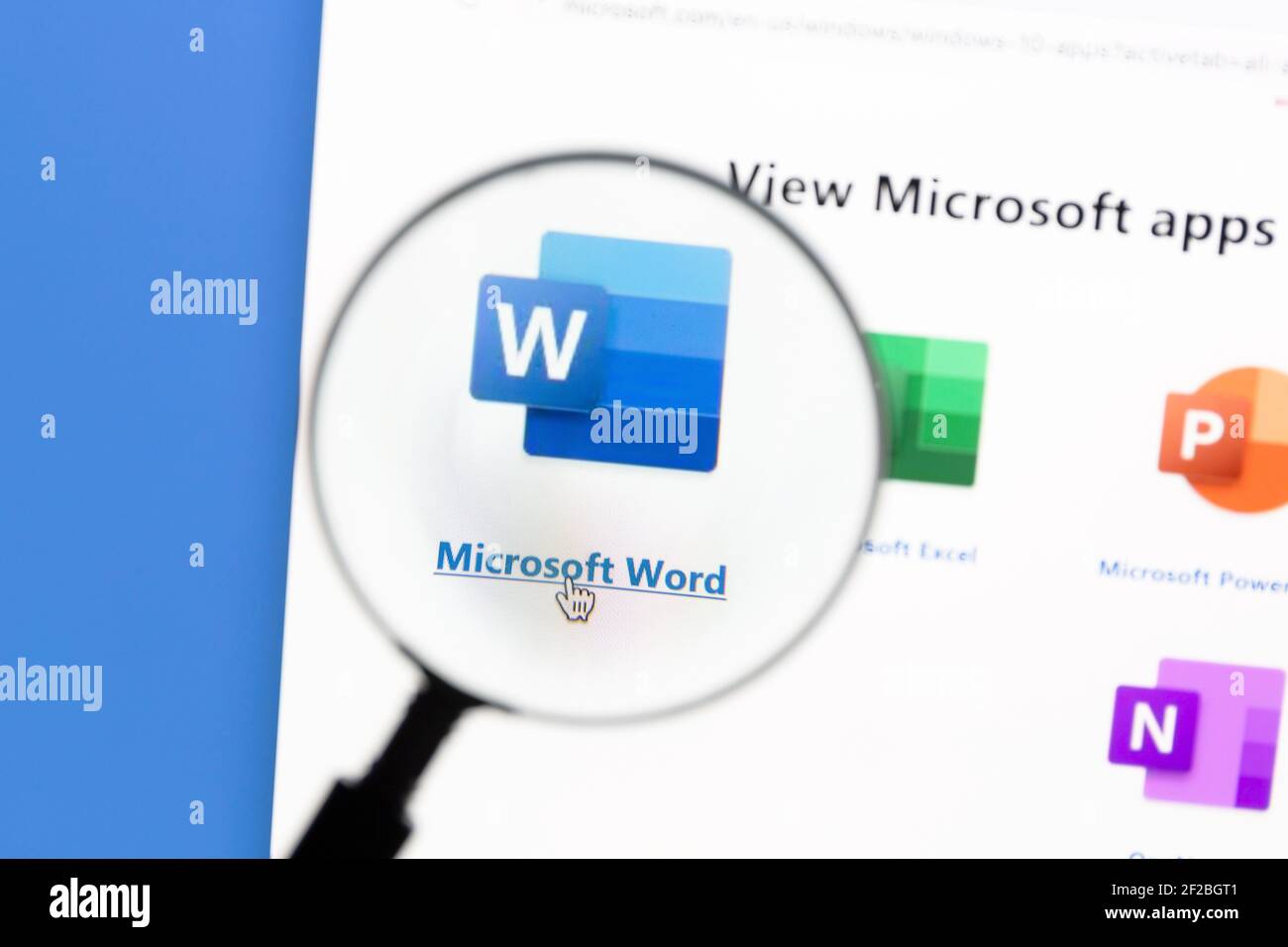 Ostersund, Schweden - Jan 21, 2021 Microsoft Word App Icon. Microsoft Word ist ein von Microsoft entwickelter Textverarbeitungsprogramm. Stockfoto
