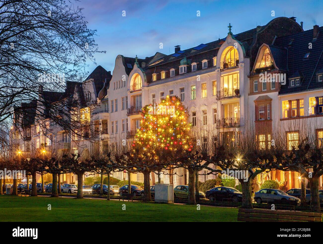 Weihnachtszeit in Düsseldorf Stockfoto