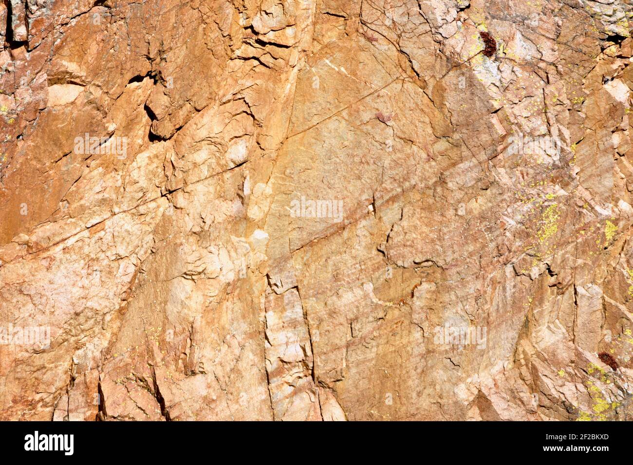Granit Rock and Stone abstrakter Hintergrund mit Multi-Farben und Adern. Stockfoto