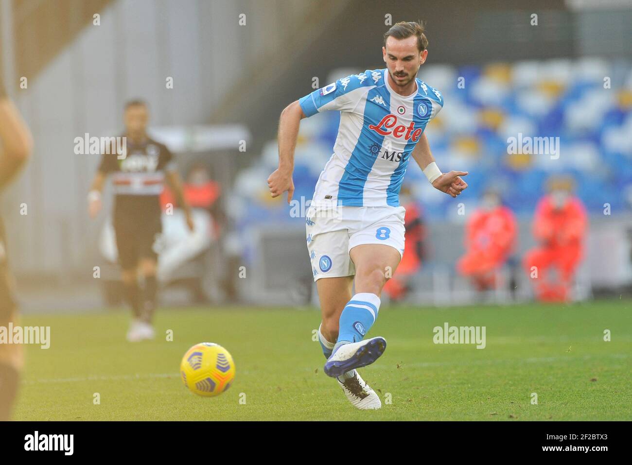 Fabian Ruiz Spieler von Neapel, während des Spiels der italienischen Fußball-Liga zwischen Napoli gegen Sampdoria Endergebnis 2-1, Spiel im Diego gespielt Stockfoto