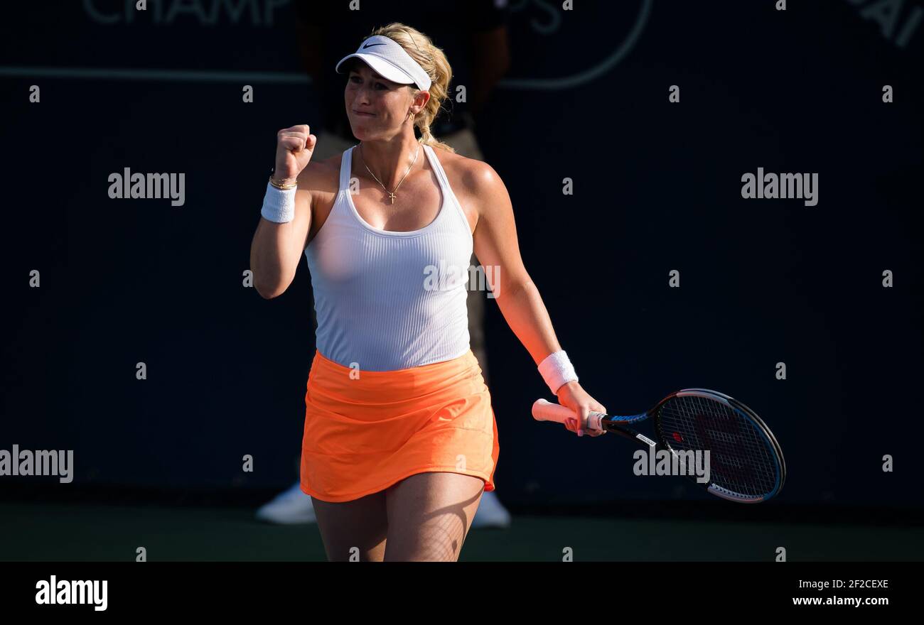 Dubai, Vereinigte Arabische Emirate. März 2021, 11th. Alexa Guarachi aus  Chile und Darija Jurak aus Kroatien spielen Doppel bei der Dubai Duty Free  Tennis Championships WTA 1000 Turnier 11 am 2021. März