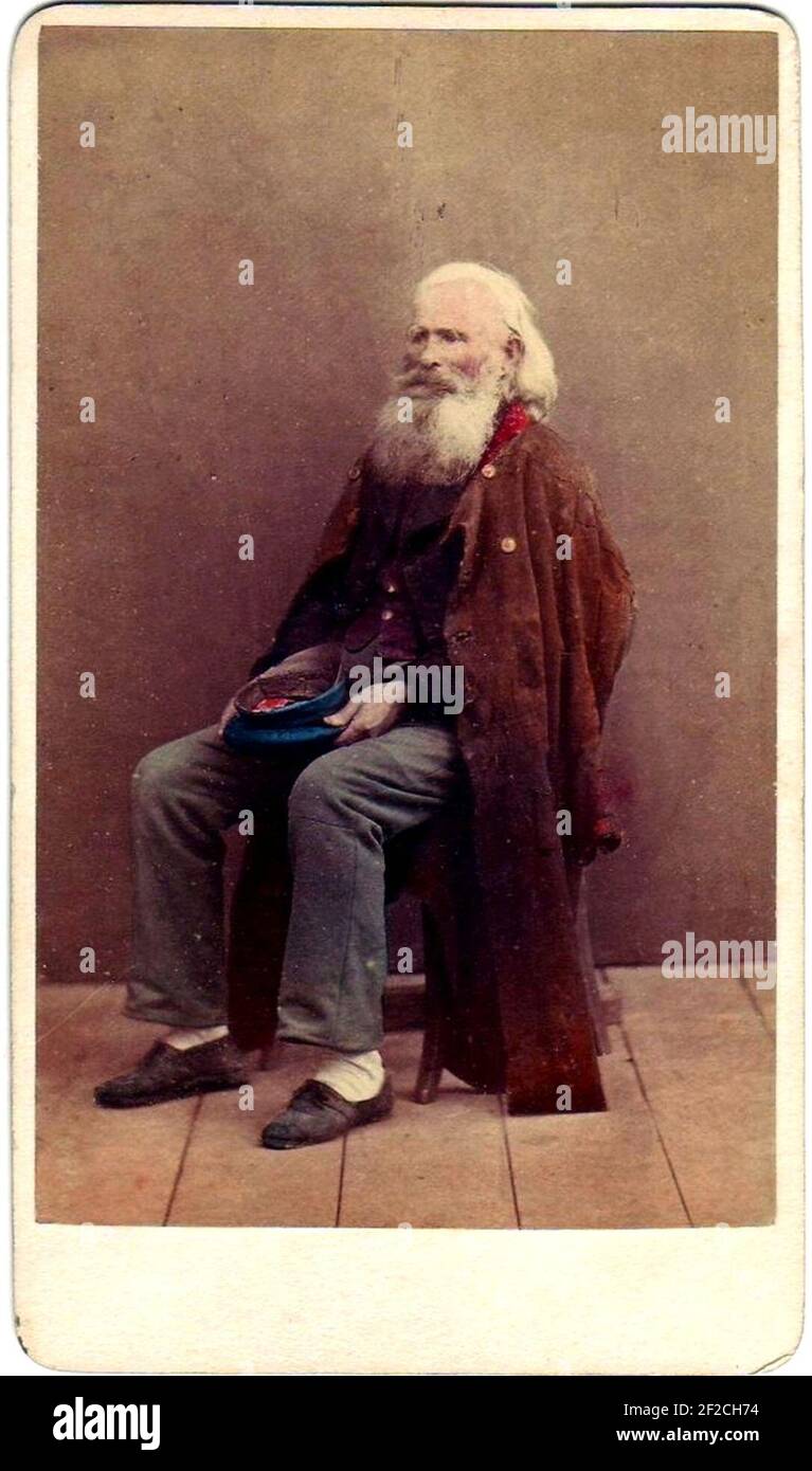 Ponti, Carlo (ca. 1823-1893) - Mendicante. Stockfoto