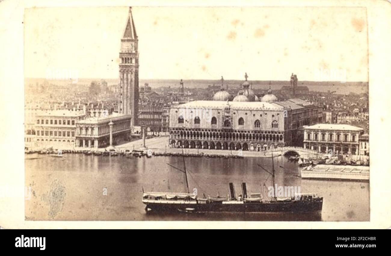 Ponti, Carlo (ca. 1823-1893) - Venezia - Panorama. Stockfoto