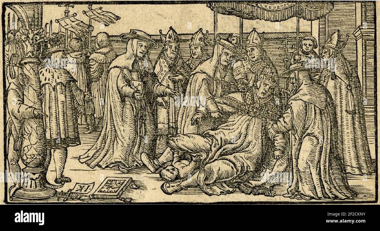 Papst Joan. Stockfoto