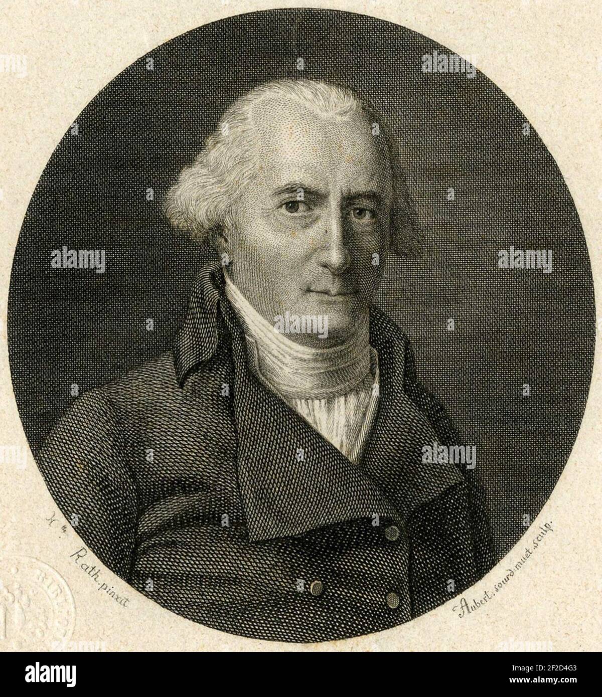 Portrait de Paul-Henry Mallet. Stockfoto