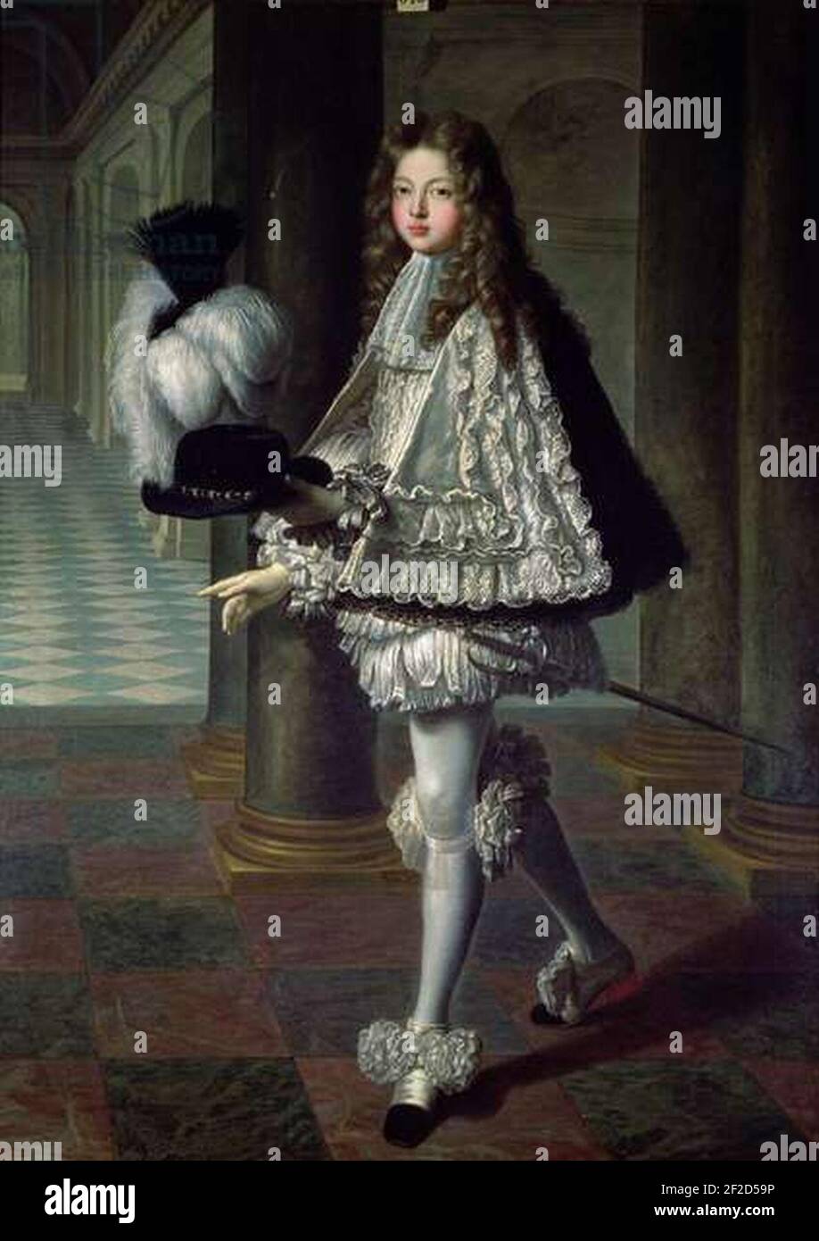 Portrait du comte de Toulouse en costume de Novice de l'ordre du Saint-Esprit. Stockfoto