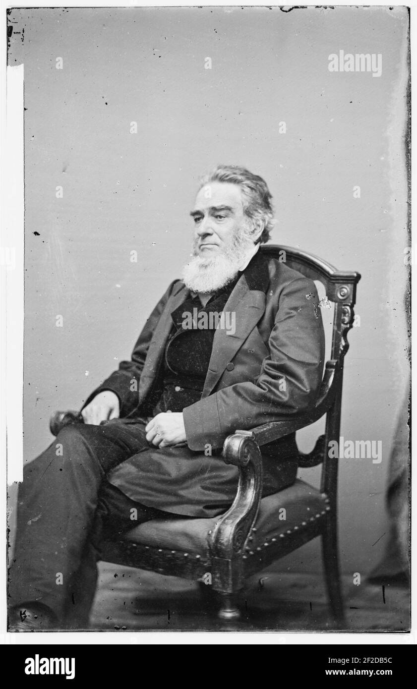 Portrait von Attorney General Edward Bates, Offizier der Regierung der Vereinigten Staaten Stockfoto