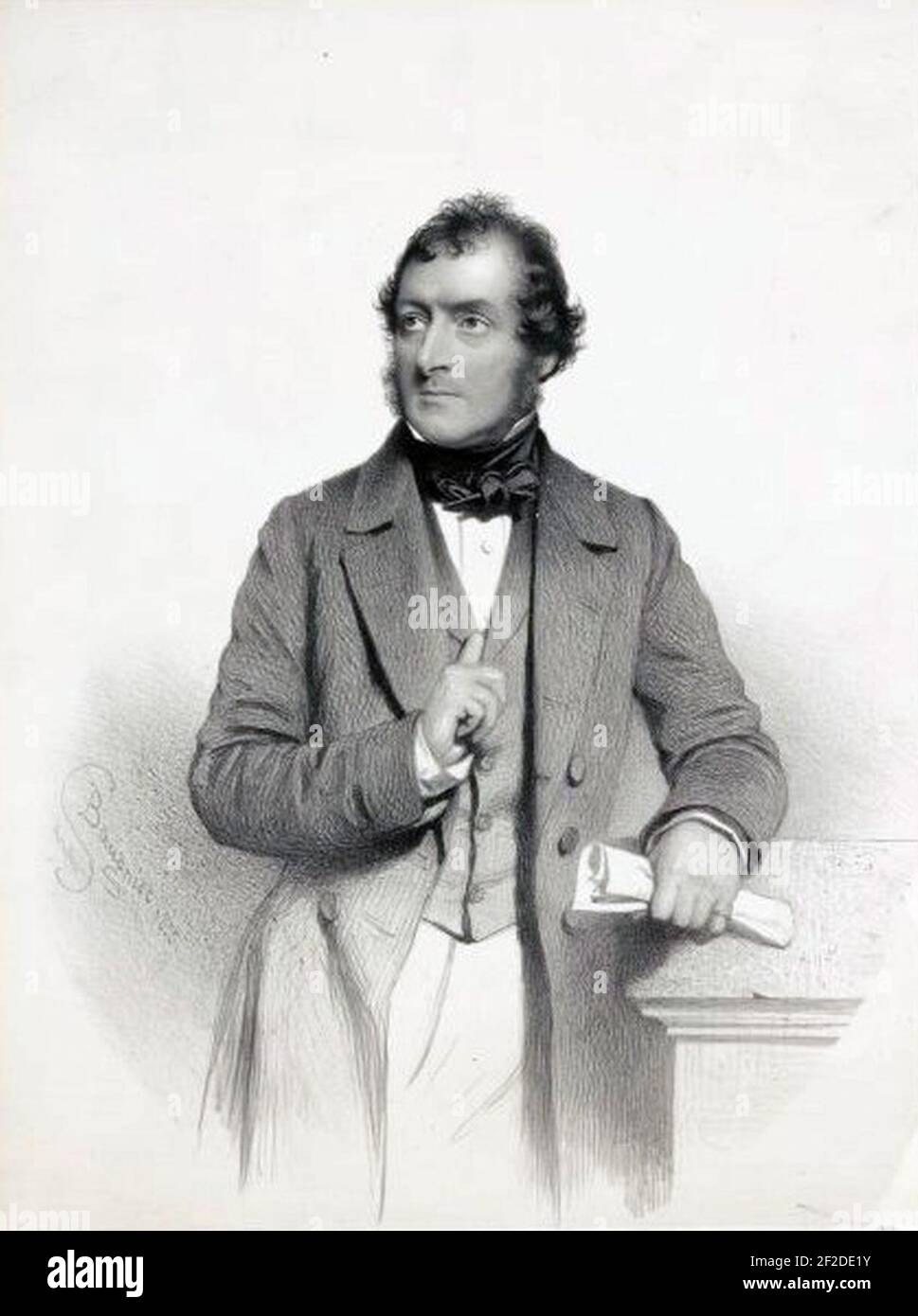 Porträt von Henry Labouchere, Baron Taunton von Charles Baugniet. Stockfoto