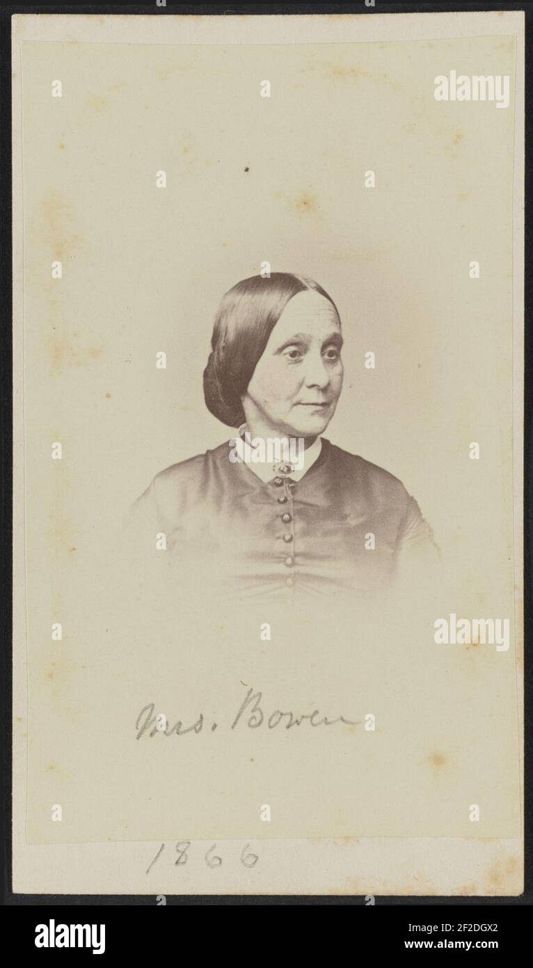 Porträt von Mary Barker Bowen) - Henry Ulke, 278 Pennsylvania Avenue, Washington, D. C. Stockfoto