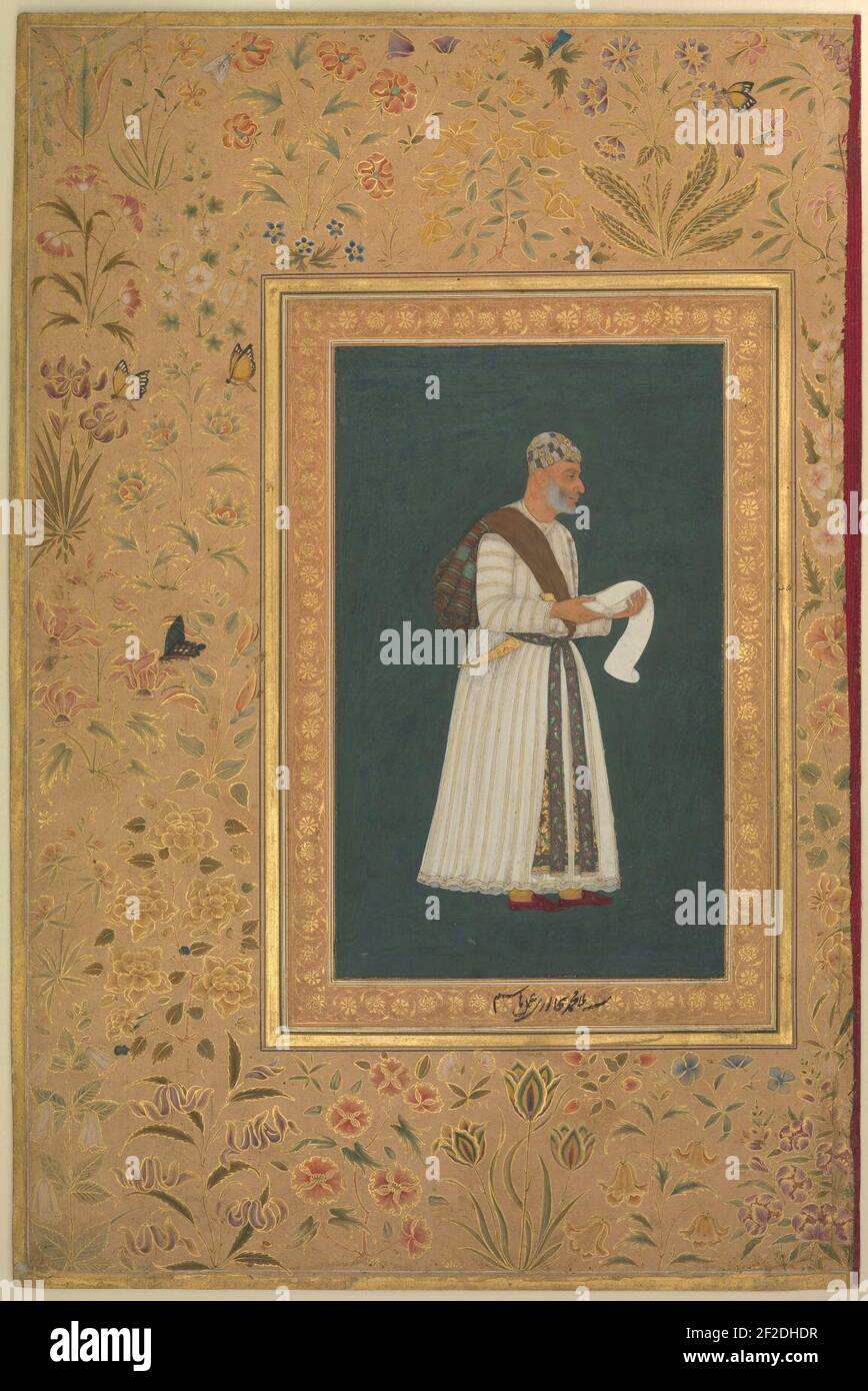 Porträt Mulla Muhammad Khan Vali von Bijapur. Stockfoto