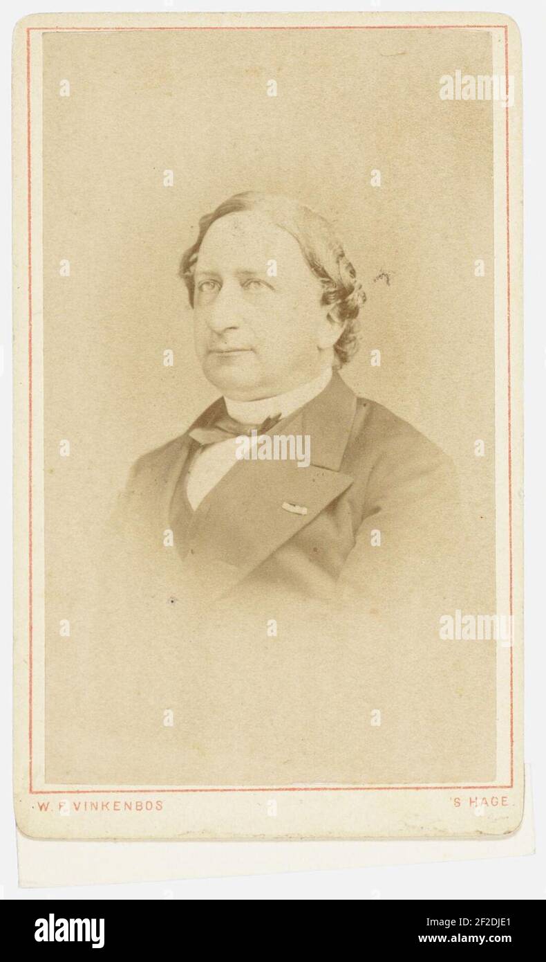 Porträt von Rutger Jan Schimmelpenninck (1821-1893) von Willem Frederik Vinkenbos. Stockfoto
