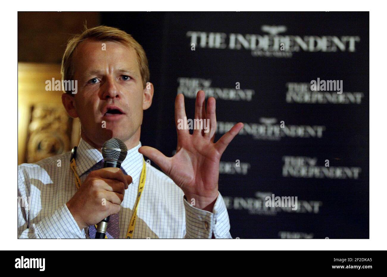 David Laws Simon Hughes, Lynne Featherstone und Vince Cable unter dem Vorsitz von Steve Richards, bei der Liberal Democrat conf in Blackpool.pic David Sandison 19/9/2005 Stockfoto