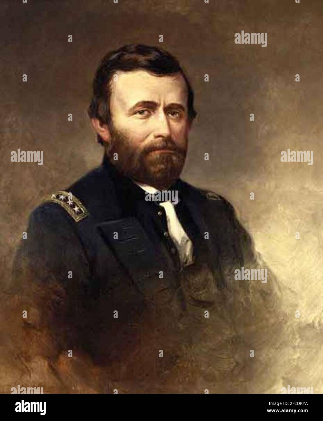Porträt von Ulysses S. Grant von Samuel Bell Waugh. Stockfoto