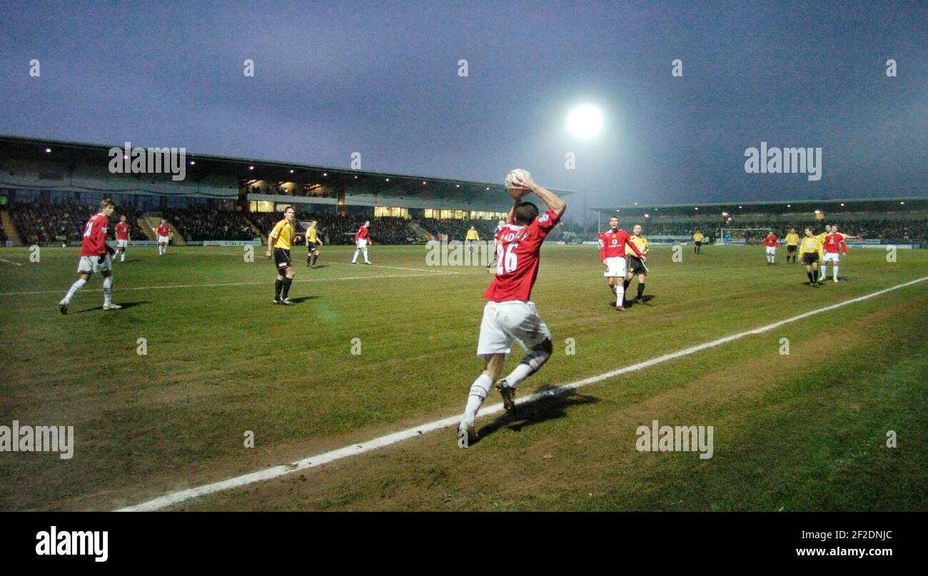 FA CUP 3RD RUNDE BURTON ALBION V MAN UTD 8/1/2006 BILD DAVID ASHDOWNFA CUP Stockfoto