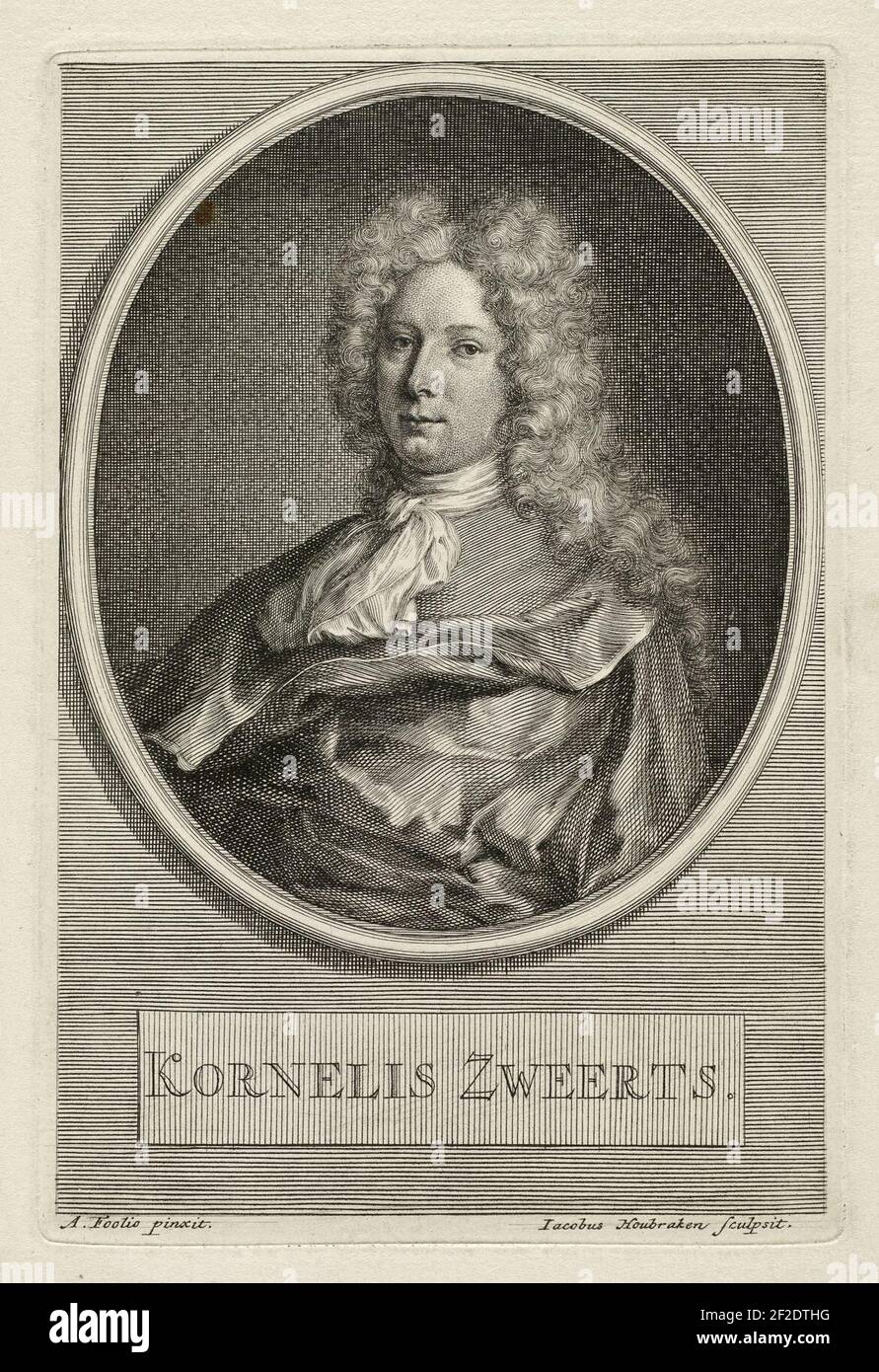 Portret van Cornelis Sweerts Kornelis Zweerts. Stockfoto