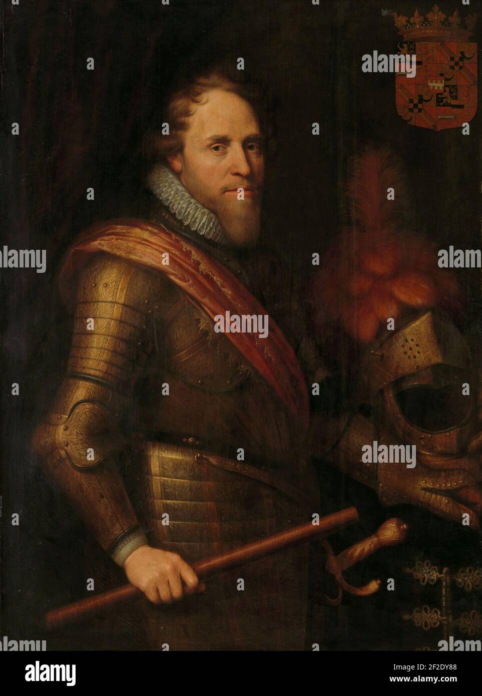 Portret van Maurits (1567-1625), prins van Oranje, Stockfoto