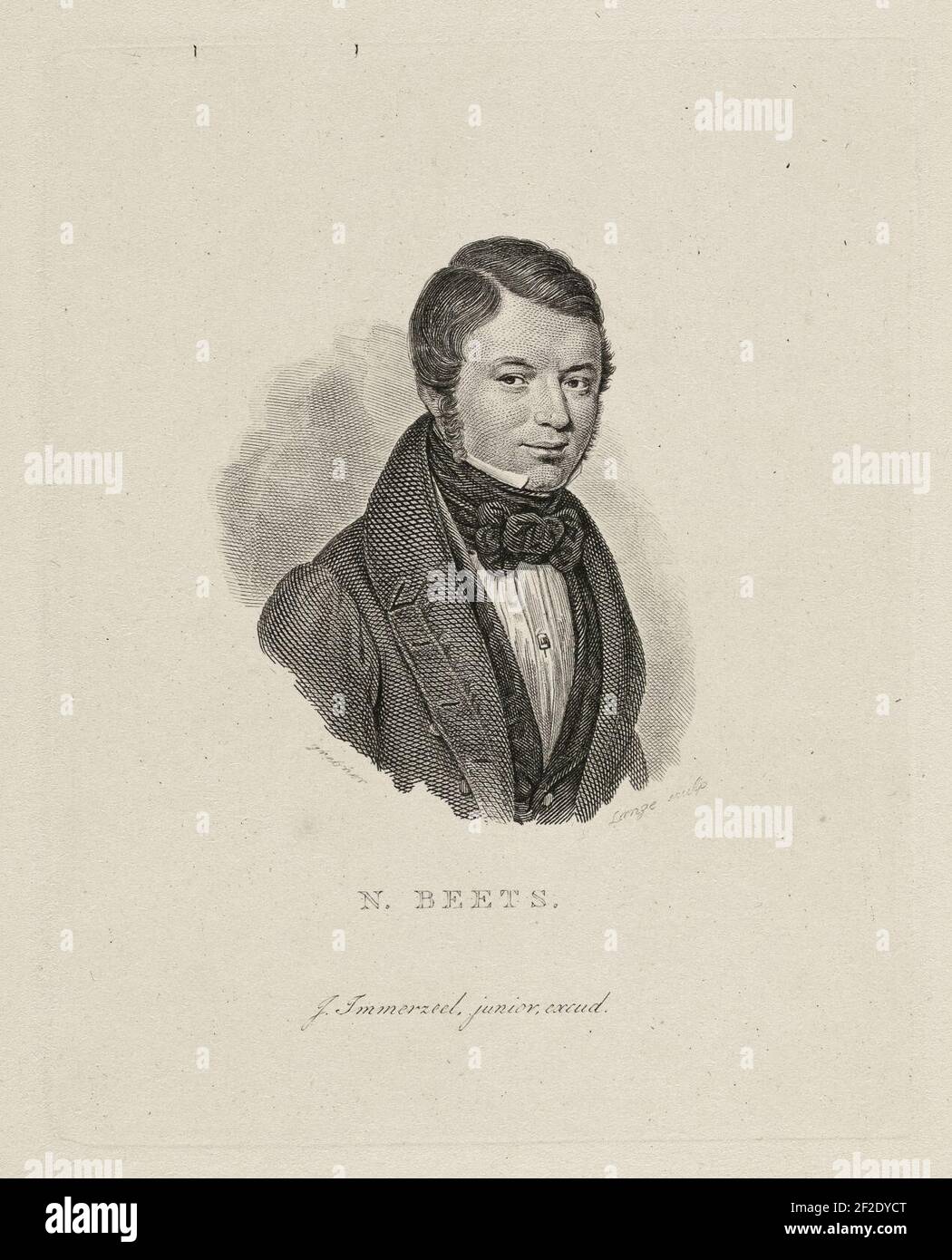 Portret van Nicolaas Rüben. Stockfoto