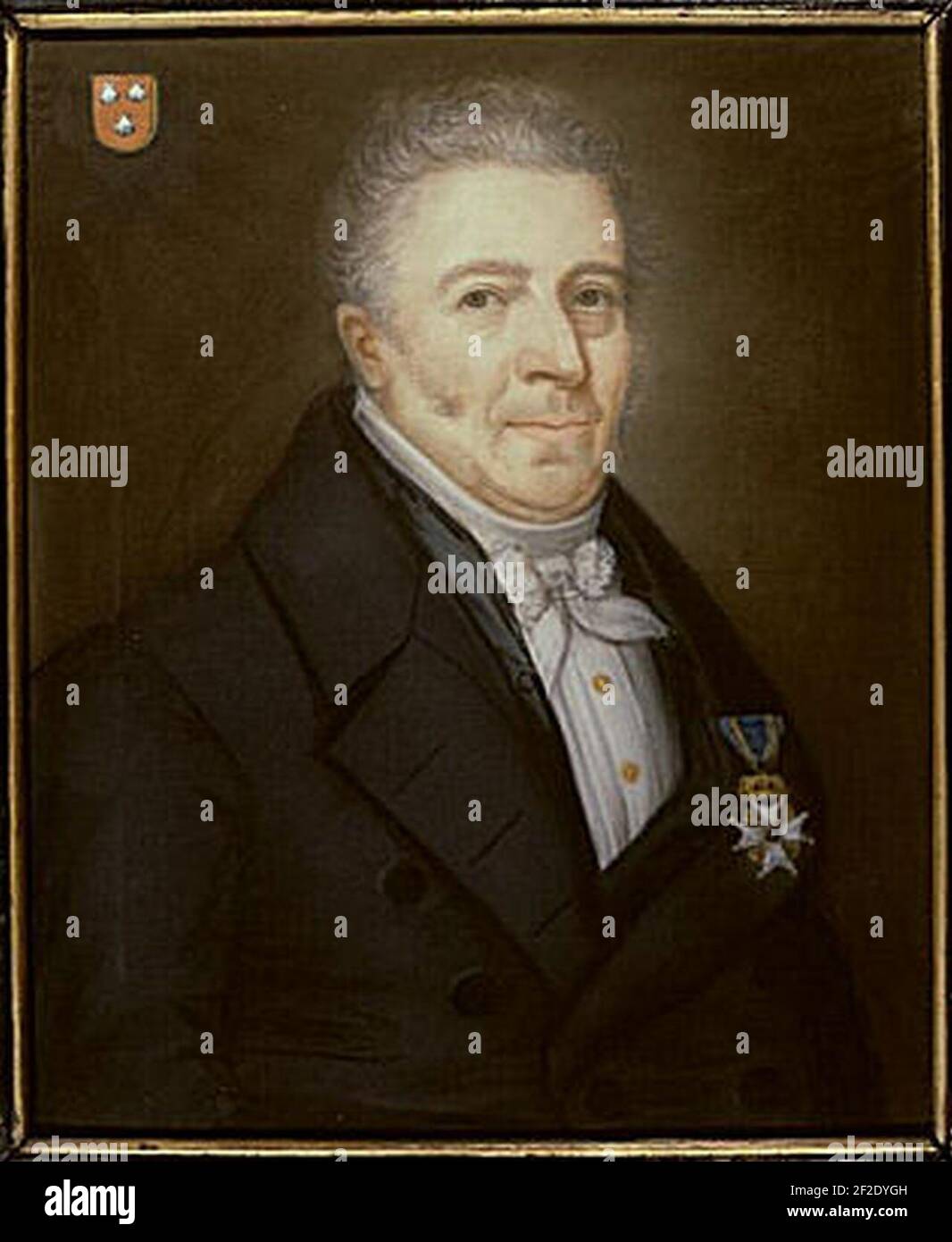 Portret van Pieter Mulier (1783-1866) Tür Berend Kunst. Stockfoto