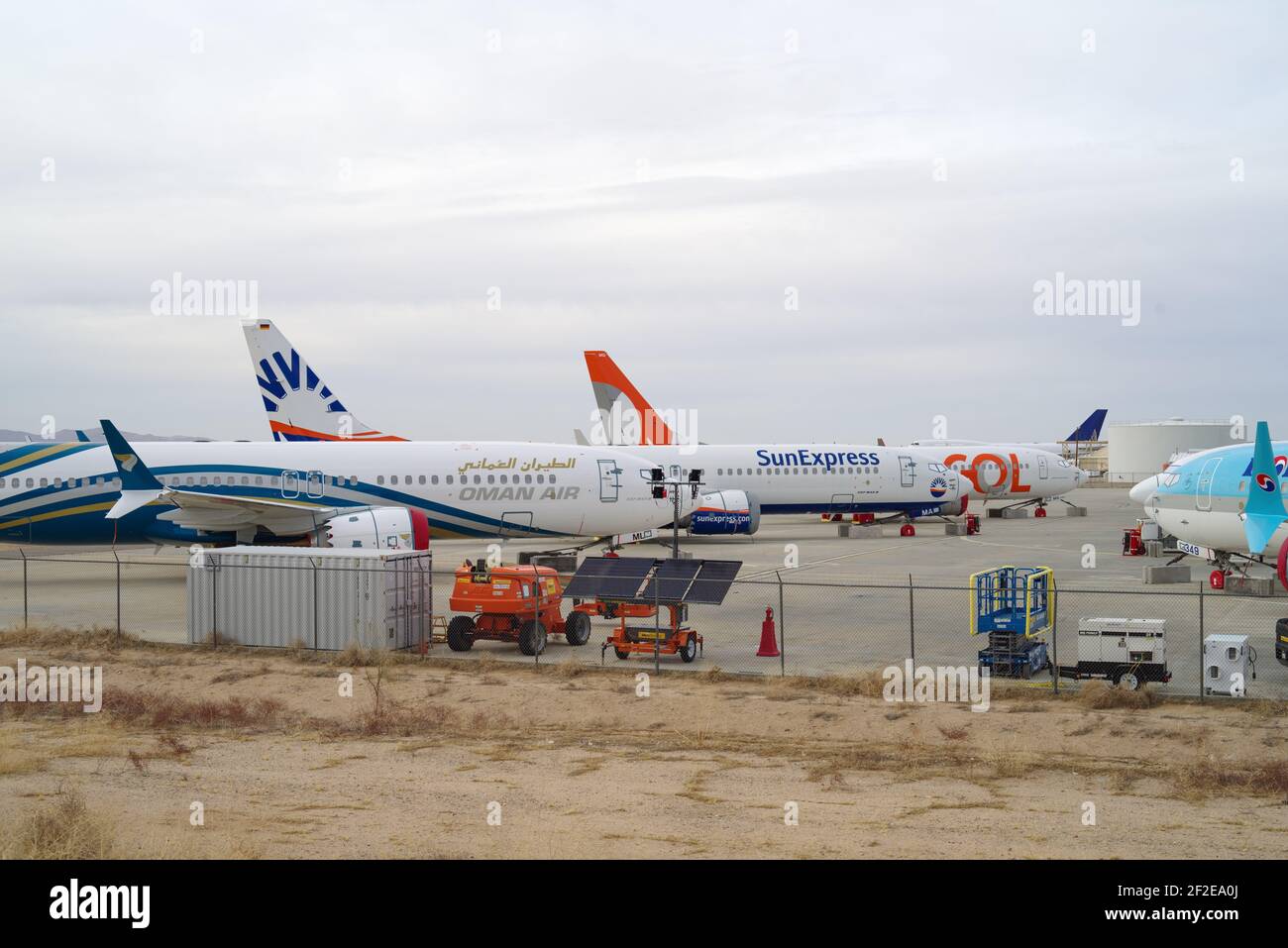 Southern California Logistics Airport, CA, USA 7. März 2021 Dieses