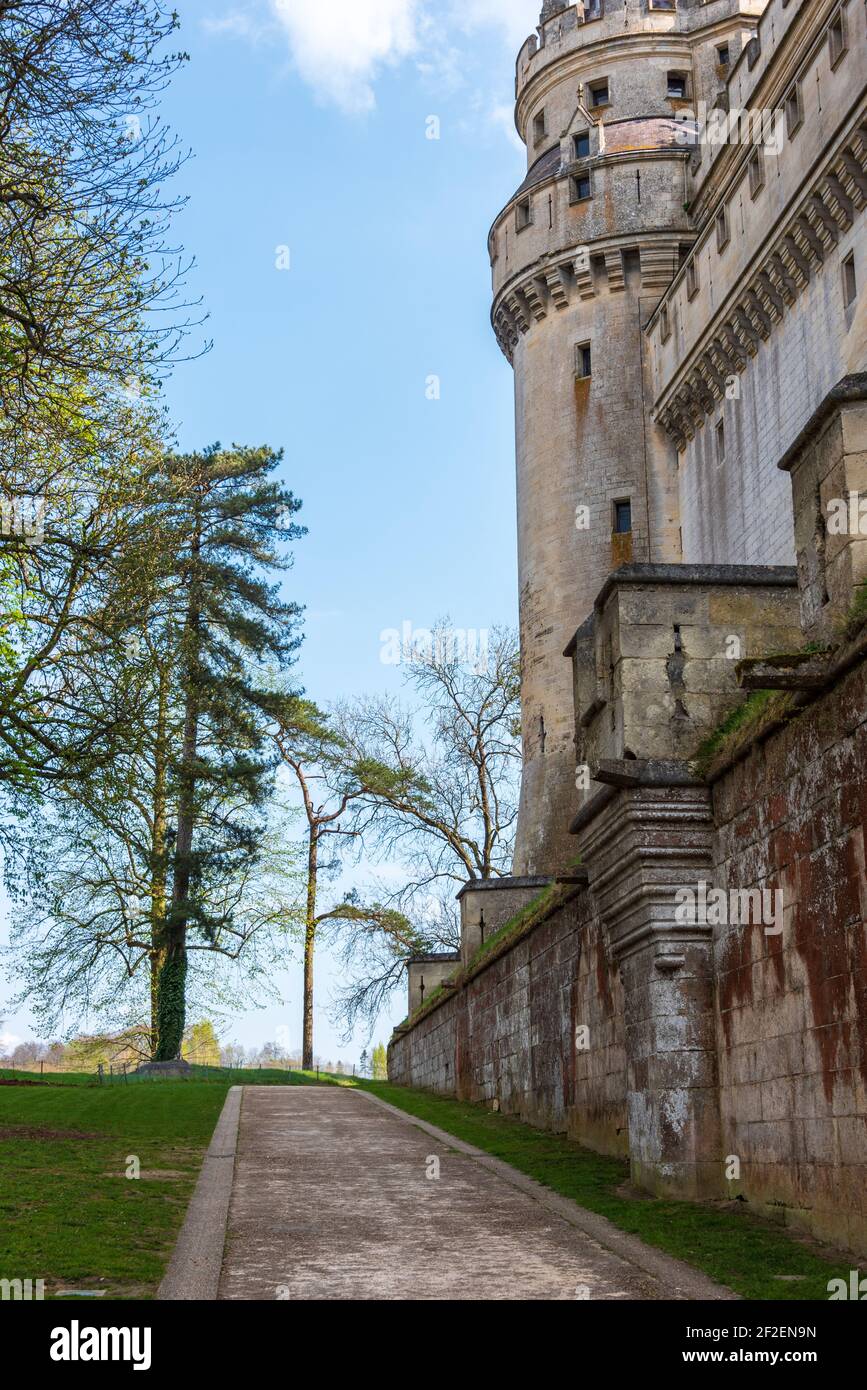 Chateau Pierrefonds im Departement Oise, Frankreich Stockfoto