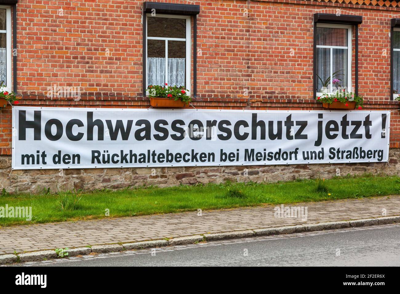 Falkenstein Harz Meisdorf im Selketal Stockfoto