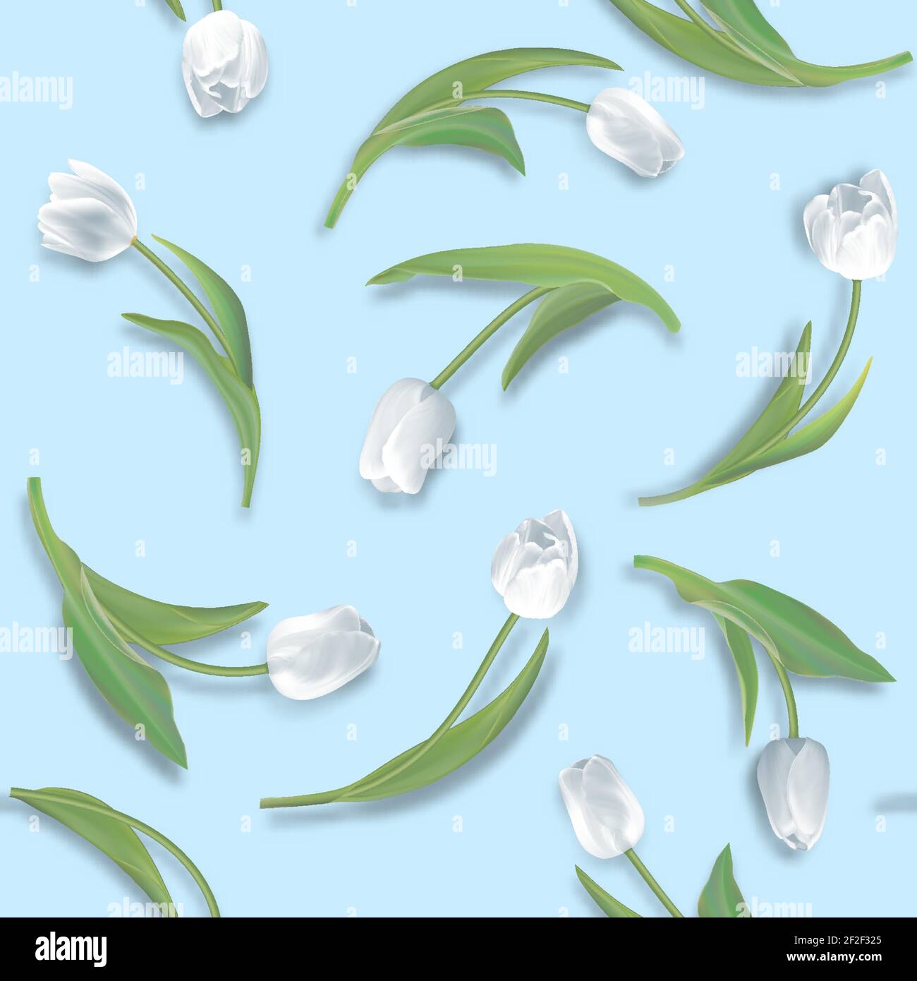 Nahtlose Hintergrund von Frühling Blumen. Muster der Tulpen Stock Vektor