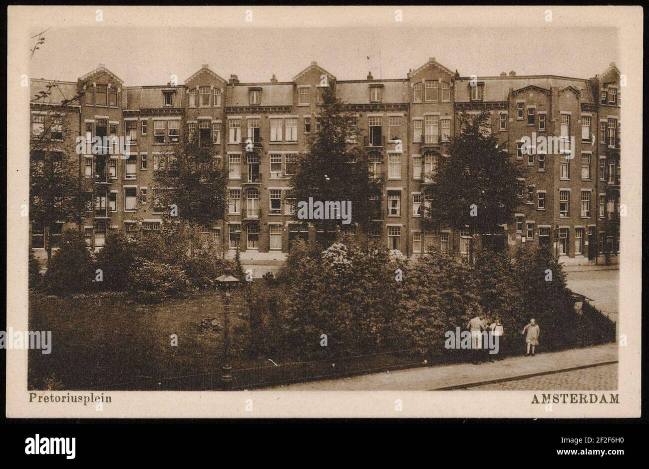 Pretoriusplein, später Steve Bikoplein. Uitgave G.J. Jong, Retiefstraat 43-45, Stockfoto