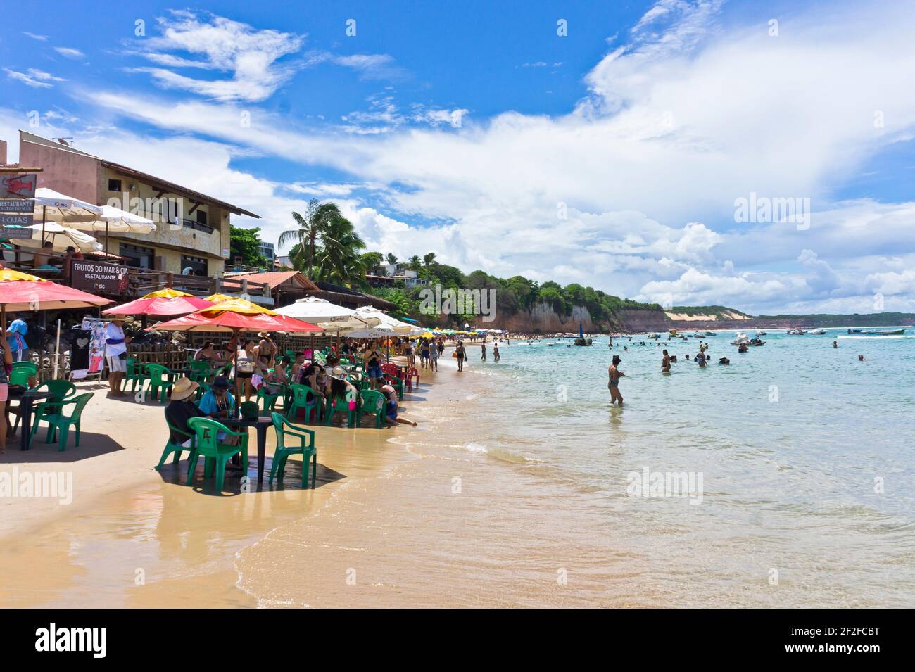 Pipa, tropischer Strandblick, Natal, Brasilien, Südamerika Stockfoto