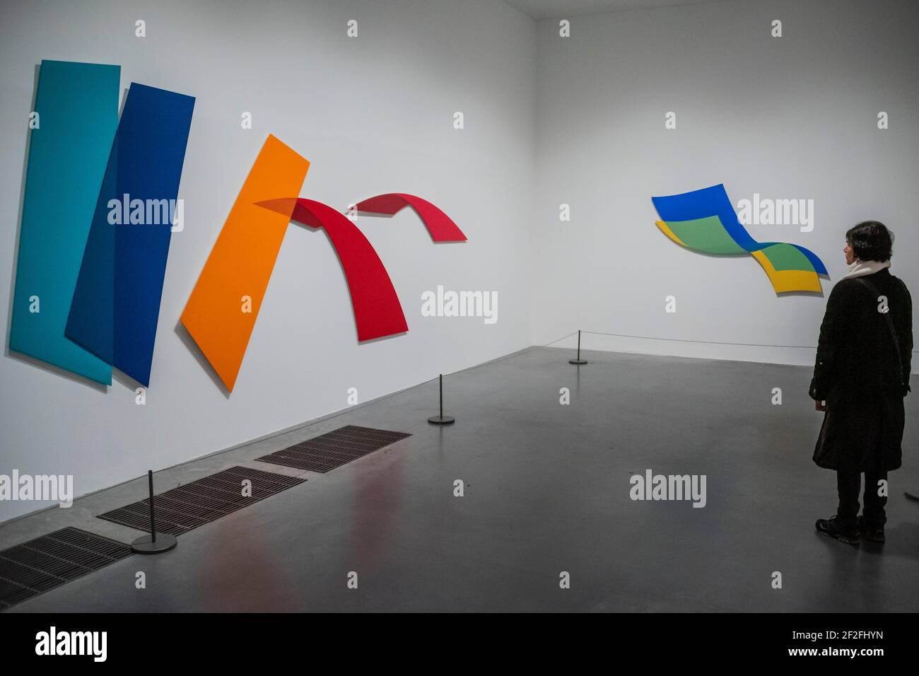 Etappe II 2016 - Dora Maurer Ausstellung in der Tate Modern. Stockfoto