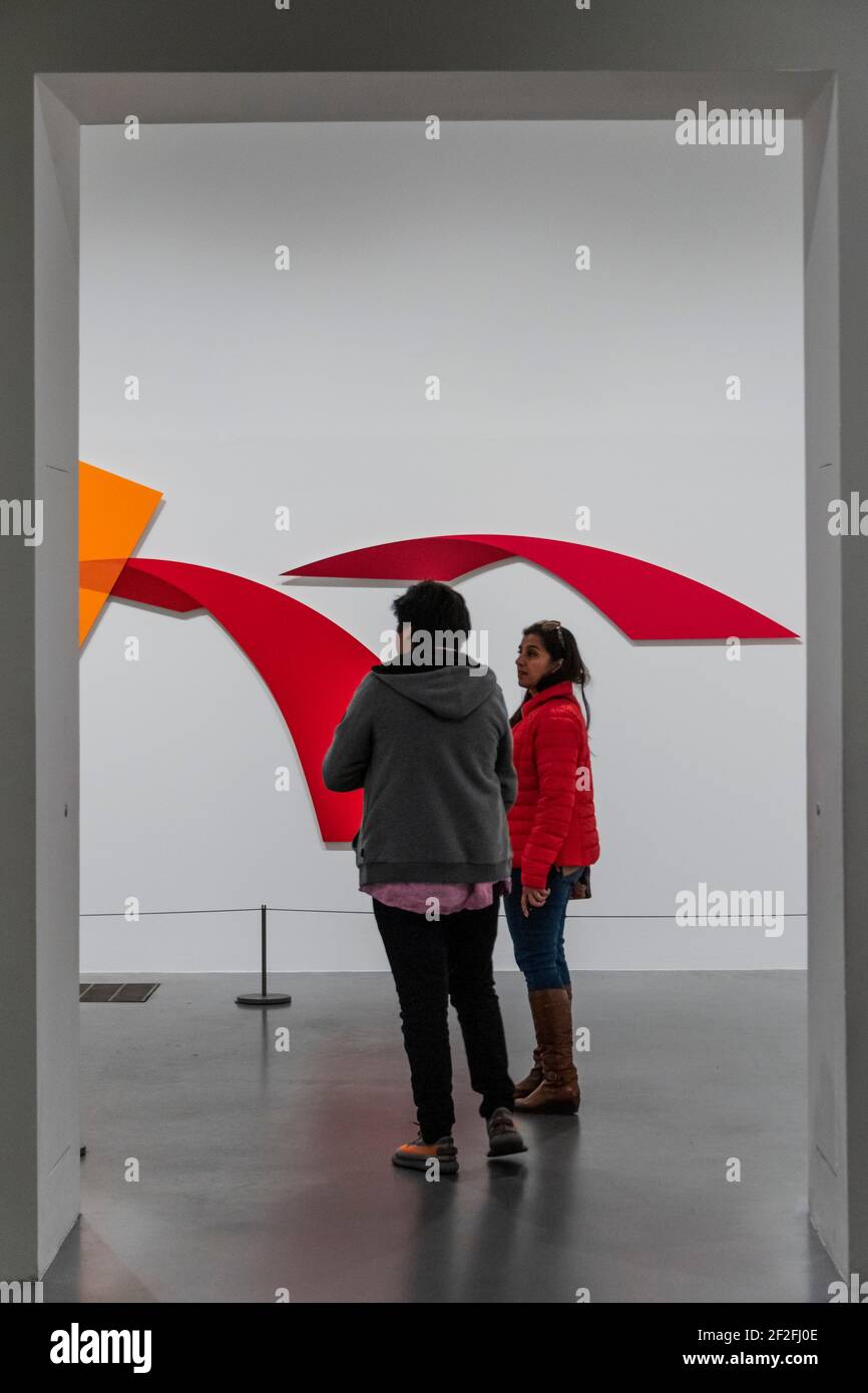 Etappe II 2016 - Dora Maurer Ausstellung in der Tate Modern. Stockfoto