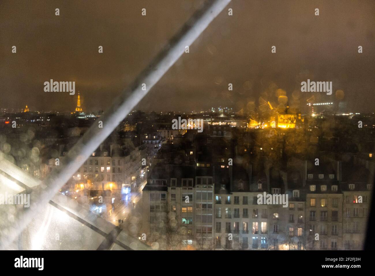 Paris, Frankreich, Blick über die Stadt vom Centre Pompidou Stockfoto
