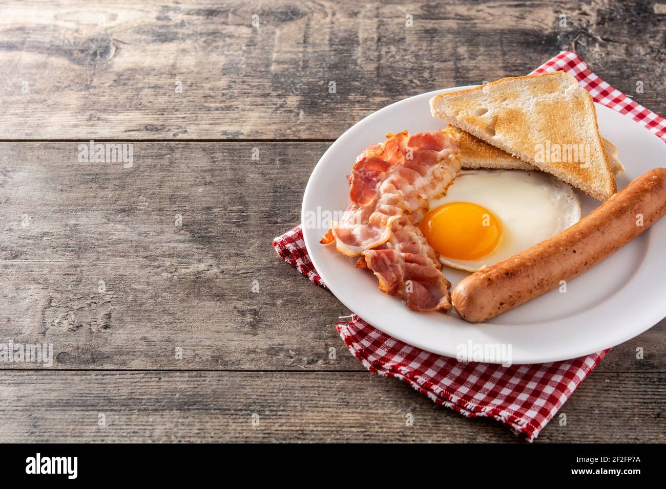 Traditionelle amerikanische Frühstück Stockfoto