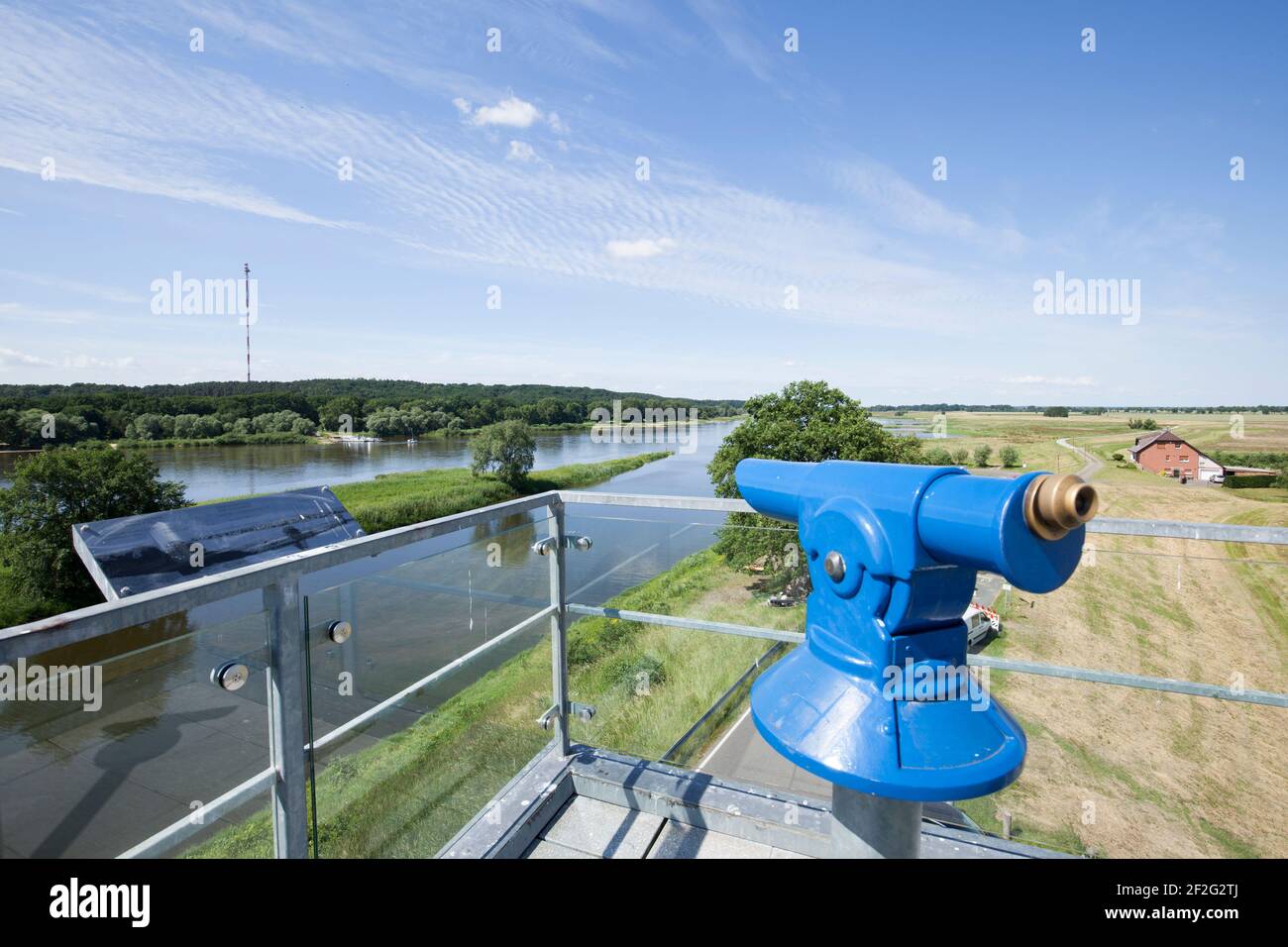 Ehemaliger DDR-Wachturm, Lenzen Stockfoto