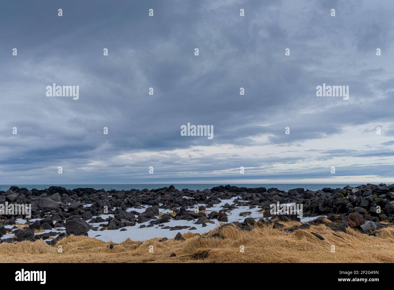 Winter auf Island: Bildserie Snæfellsnes-Halbinsel und Süd-Island, teilweise aus einer Cessna fotografiert, Stockfoto