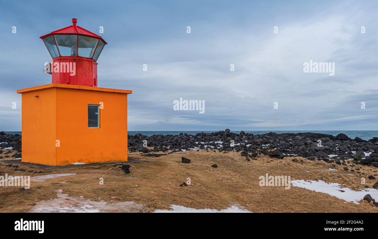 Winter auf Island: Bildserie Snæfellsnes-Halbinsel und Süd-Island, teilweise aus einer Cessna fotografiert, Stockfoto