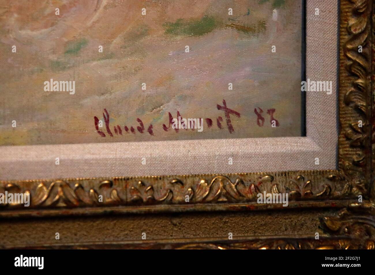 Impressionen - Ausstellung 'Monet. Orte', Museum Barberini, Eroeffnung am 22. Februar 2020, Potsdam/ Impressionen - Ausstellung 'Monet Places', Museum Ba Stockfoto