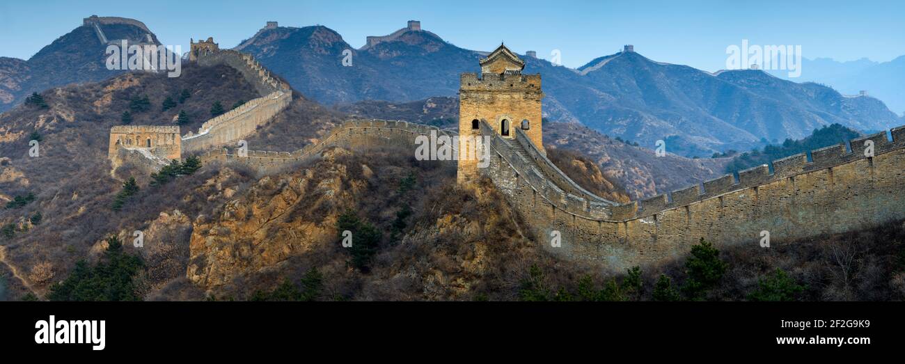 Geographie / Reisen, China, Hebei, Chinesische Mauer am Jinslanling Sit, zusätzliche-Rights-Clearance-Info-not-available Stockfoto